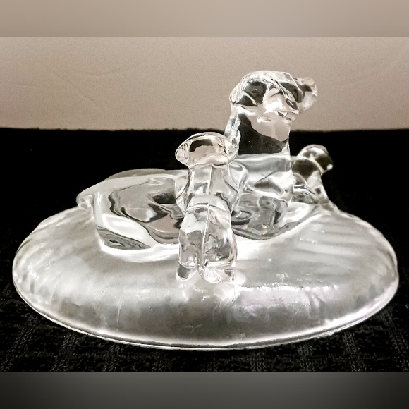 Rare Vintage Cristal D'arques Labrador Retriever and Pups - Picture 2 of 4